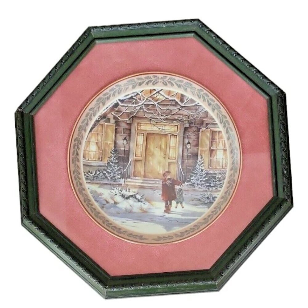 Trisha Romance "Harrop Homestead" Framed Collector Plate No. 2658